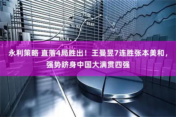 永利策略 直落4局胜出！王曼昱7连胜张本美和，强势跻身中国大满贯四强