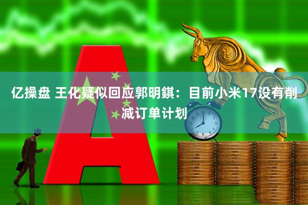 亿操盘 王化疑似回应郭明錤：目前小米17没有削减订单计划